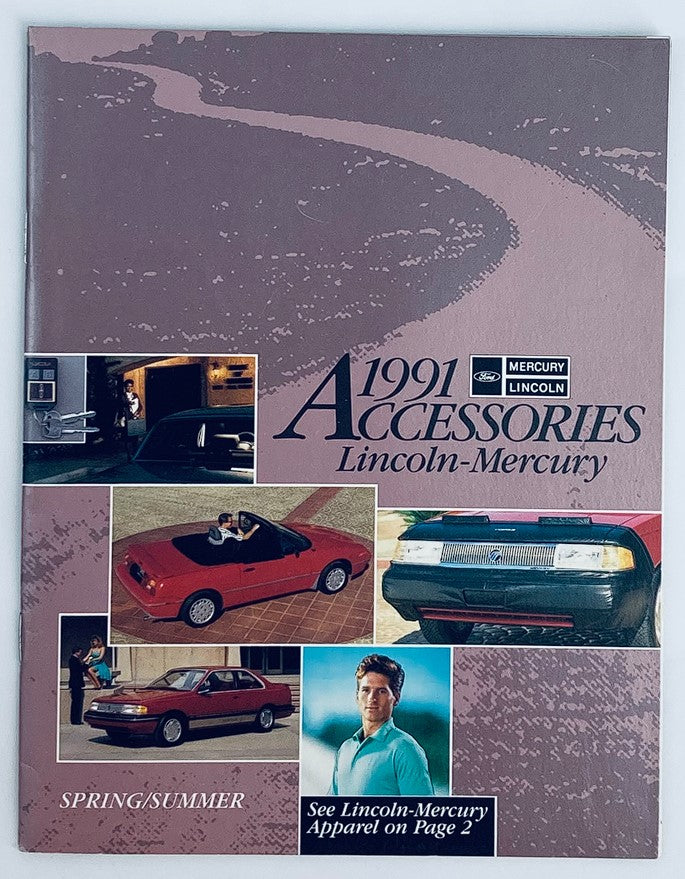 1991 Ford Accessories Lincoln-Mercury Showroom Sales Brochure Guide Catalog