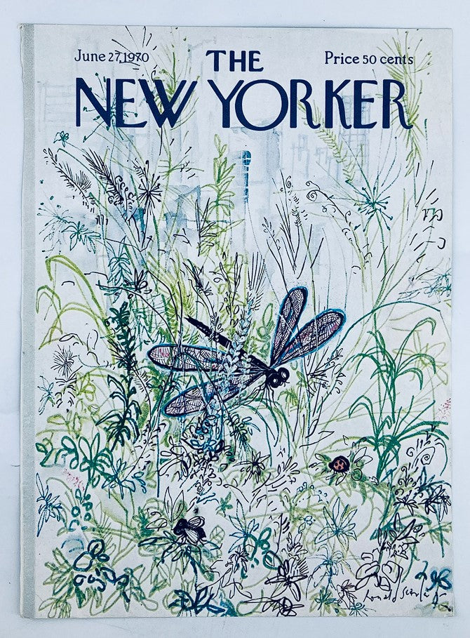 COVER ONLY The New Yorker June 27 1970 Dragonfly by Ronald Searle No Label