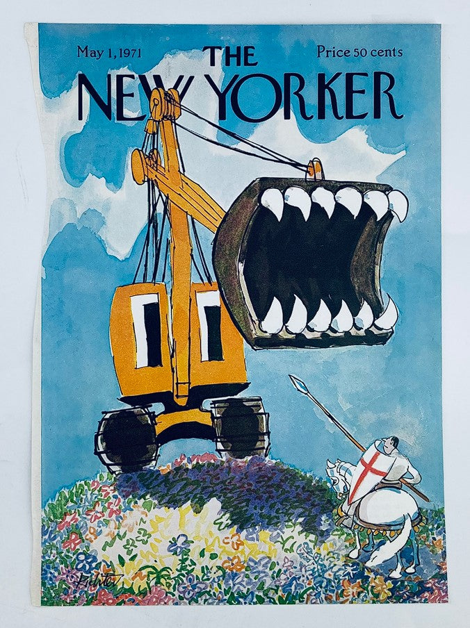 COVER ONLY The New Yorker May 1 1971 Angry Crane by Mischa Richter No Label