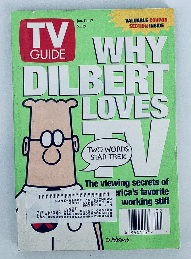 TV Guide Magazine January 11 1997 Why Dilbert Loves TV NY Metro Ed.