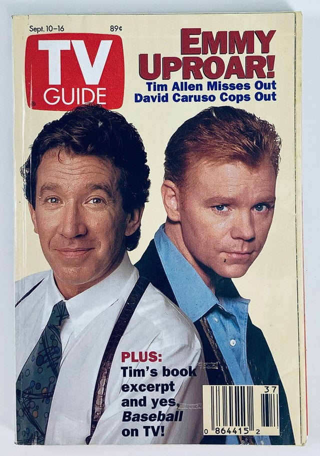 TV Guide Magazine September 10 1994 Tim Allen and David Caruso NY Metro Ed.