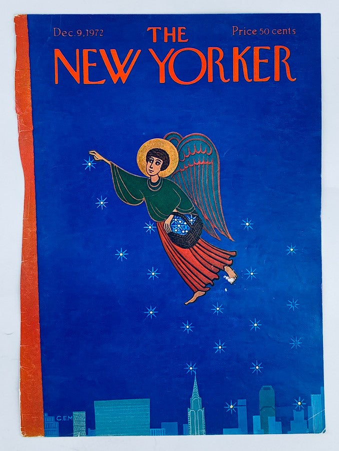 COVER ONLY The New Yorker December 9 1972 Holy Night by Charles E. Martin