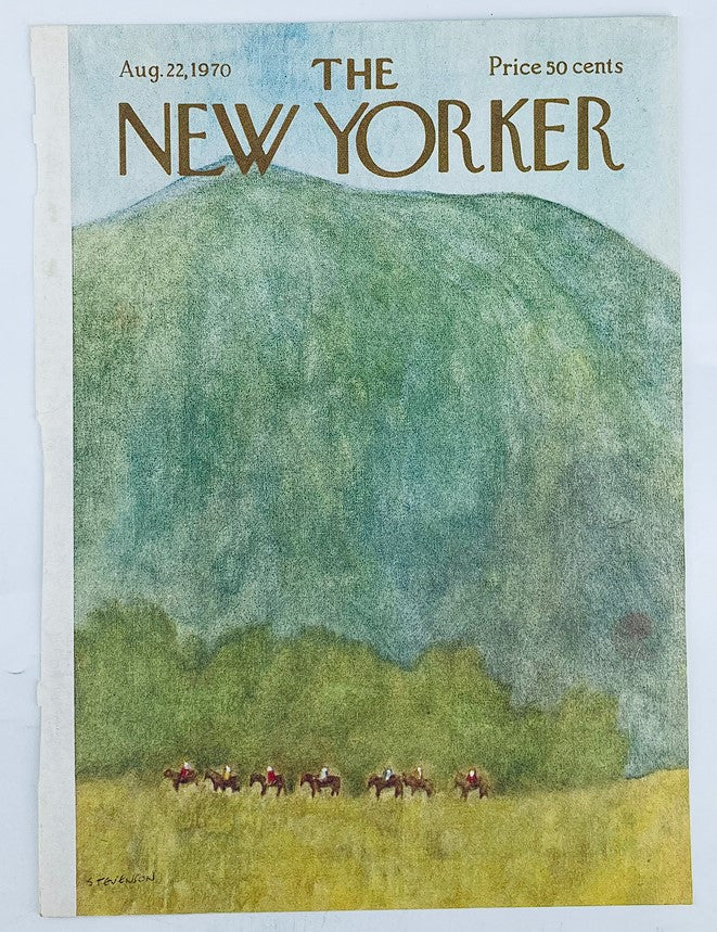 COVER ONLY The New Yorker August 22 1970 Mountain Trail by James Stevenson