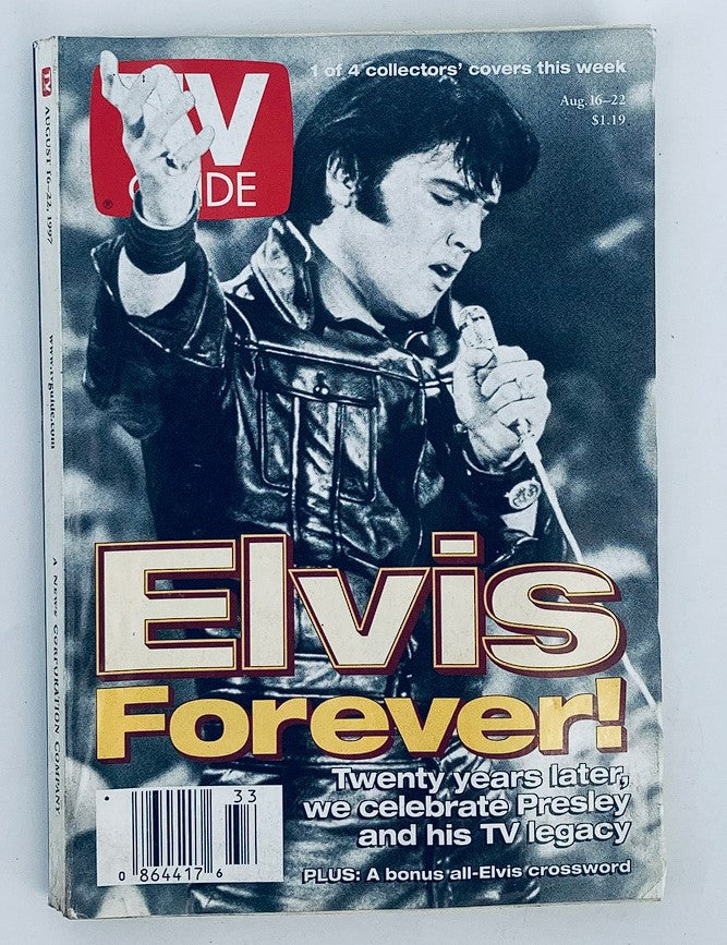 TV Guide Magazine August 16 1997 Elvis Presley NY Metro Ed. No Label