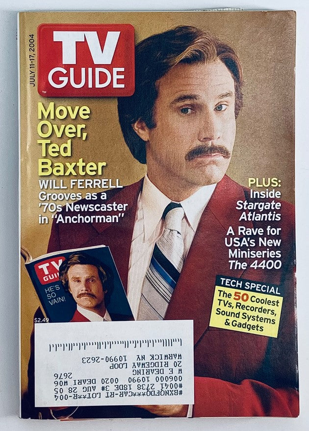 TV Guide Magazine July 11 2004 Will Ferrell as a Newscaster NY Metro Ed.