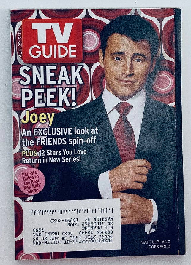 TV Guide Magazine August 29 2004 Matt LeBlanc Goes Solo NY Metro Ed.