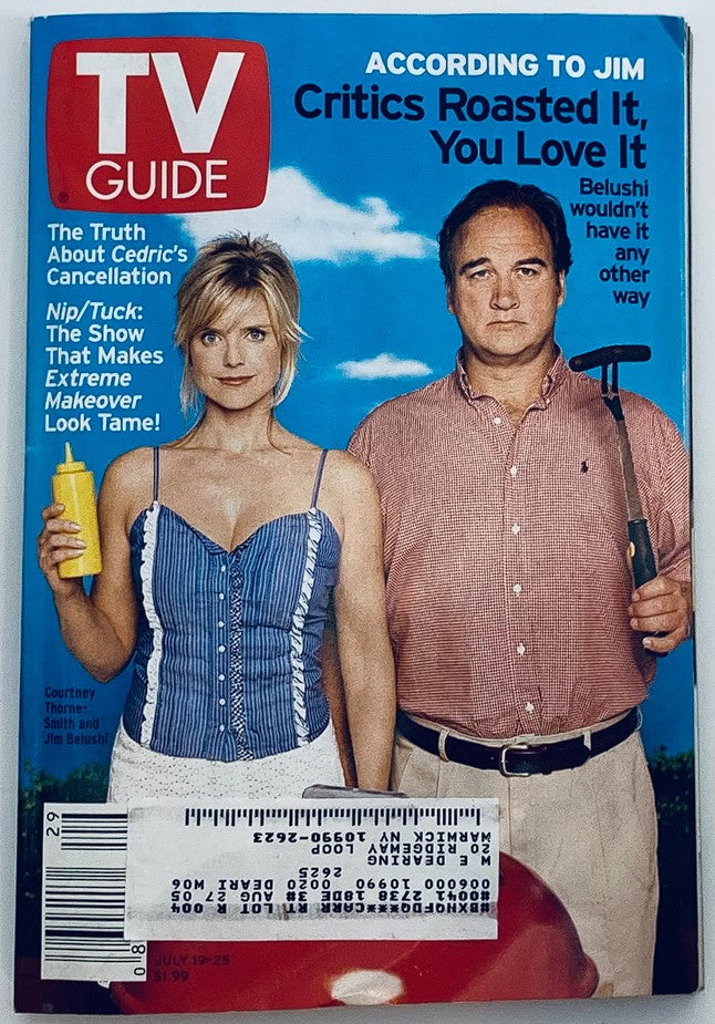 TV Guide Magazine July 19 2003 Jim Belushi & Courtney Thorne-Smith NY Metro Ed.