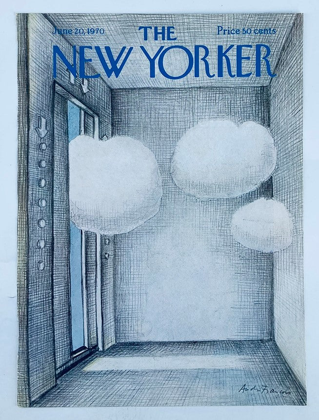 COVER ONLY The New Yorker June 20 1970 Cloud Room by Andrei Francois No Label