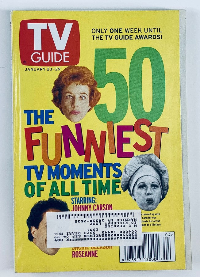 TV Guide Magazine January 23 1999 Lucille Ball, Carol Burnett NY Metro Ed.