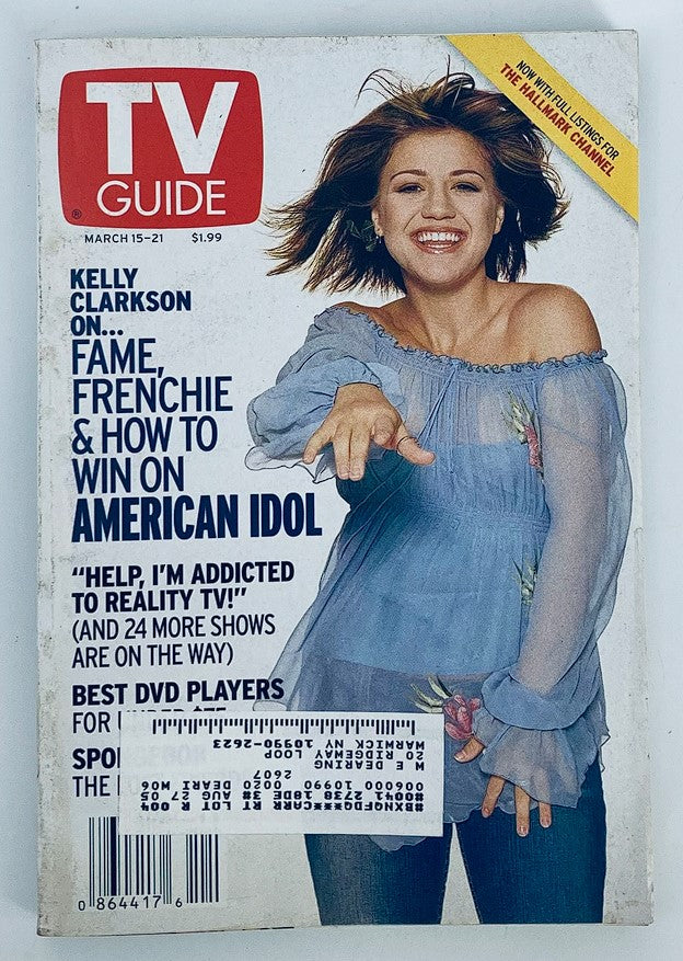 TV Guide Magazine March 15 2003 American Idol Kelly Clarkson NY Metro Ed.