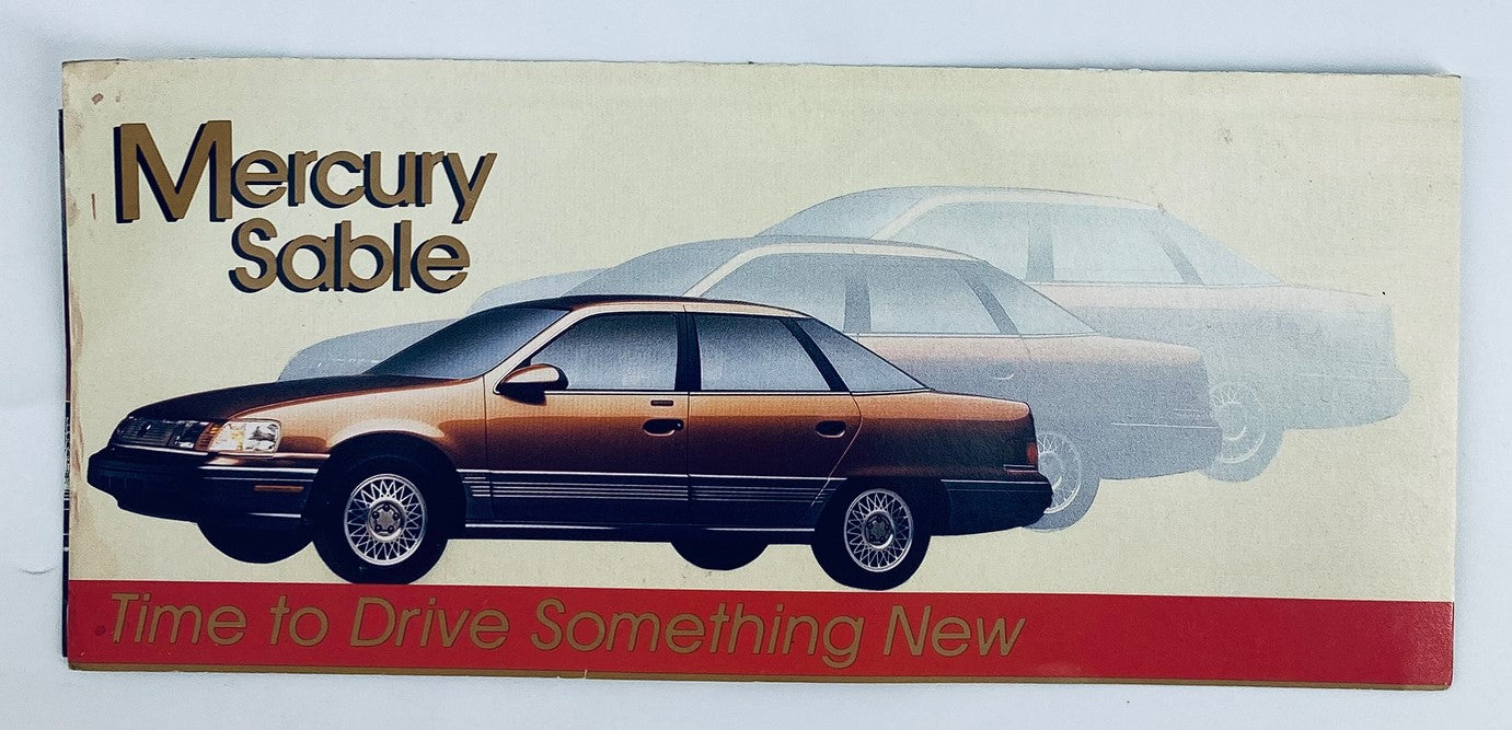 80s Mercury Sable Dealer Showroom Sales Brochure Guide Catalog