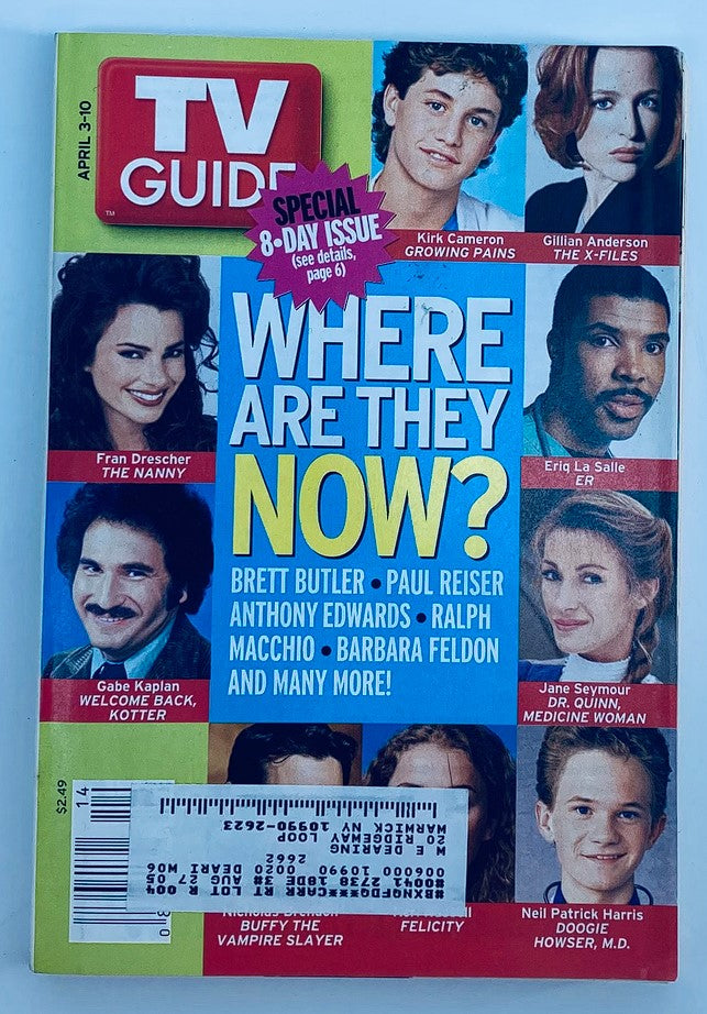 TV Guide Magazine April 3 2004 Gillian Anderson, Nicholas Brendon NY Metro Ed.