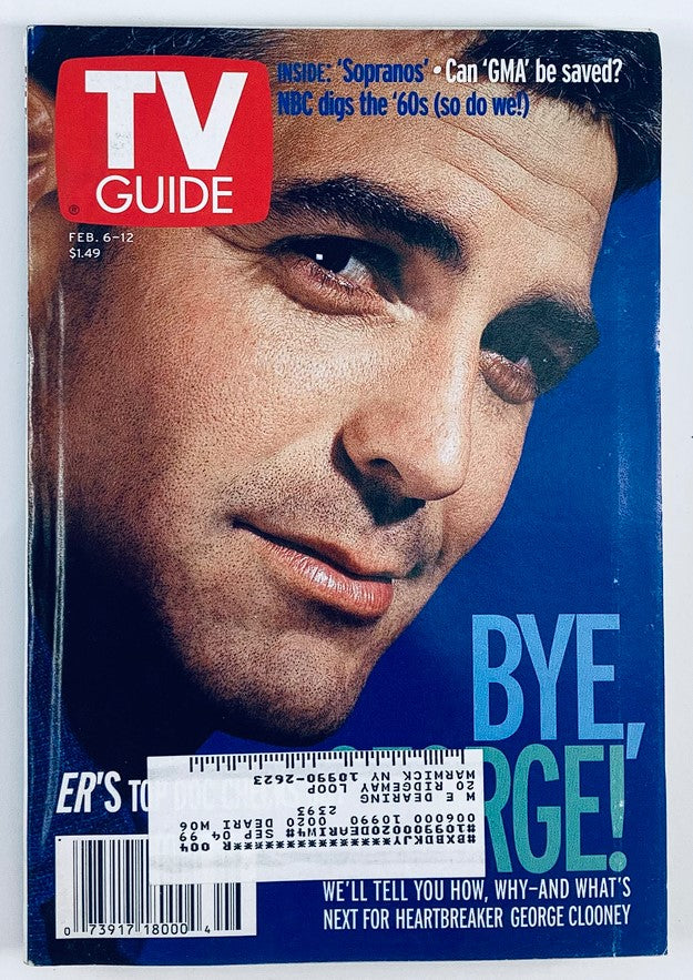 TV Guide Magazine February 6 1999 Bye, George Clooney! NY Metro Ed.