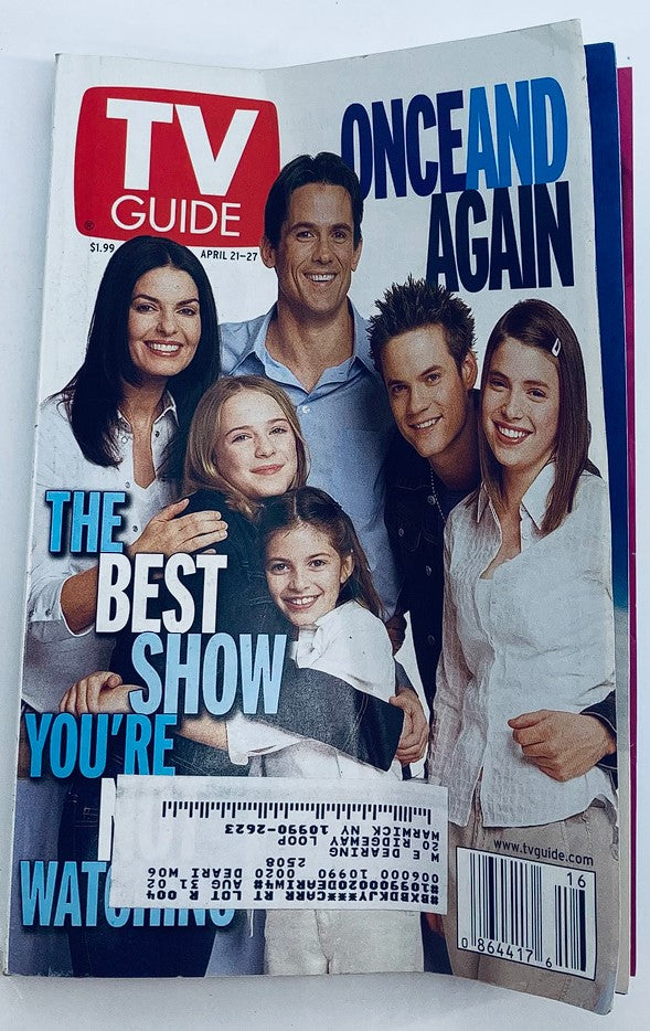 TV Guide Magazine April 21 2001 Billy Campbell, Meredith Deane NY Metro Ed.