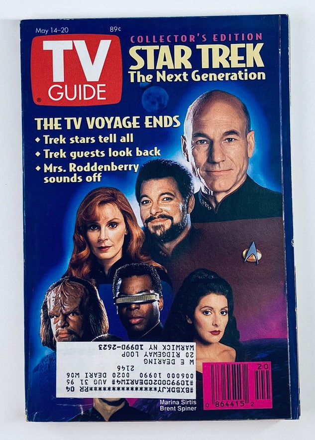 TV Guide Magazine May 14 1994 LeVar Burton, Patrick Stewart NY Metro Ed.