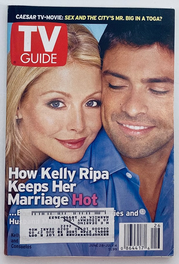 TV Guide Magazine June 28 2003 Mark Consuelos & Kelly Ripa NY Metro Ed.