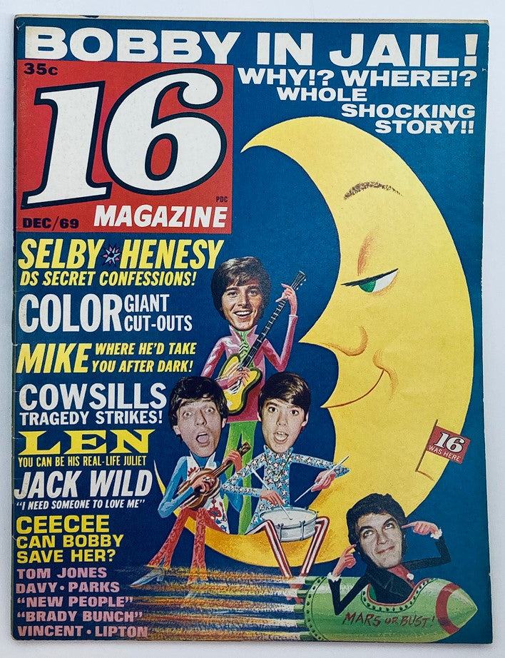 VTG 16 Magazine December 1969 Bobby Sherman, Jack Wild, Len Whiting No Label