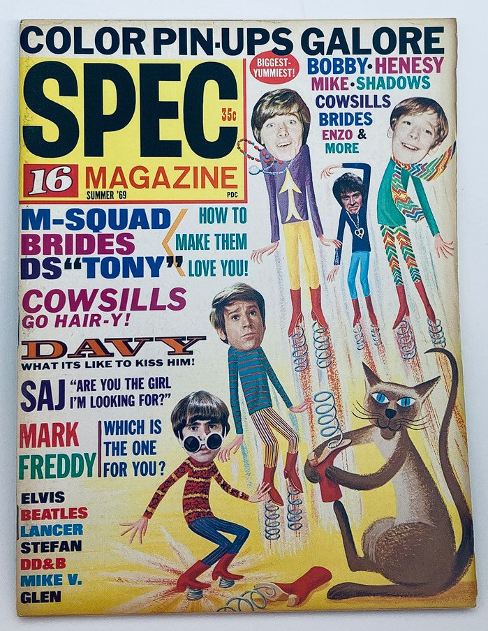 VTG Spec 16 Magazine Summer 1969 Bobby Sherman, The Beatles No Label