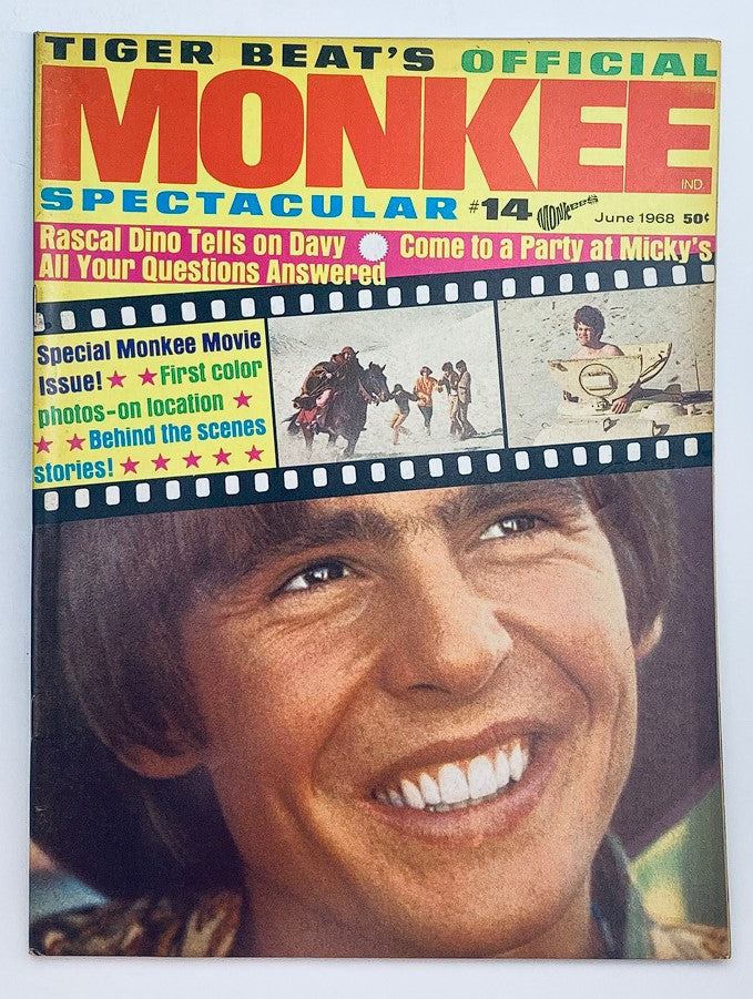 VTG Tiger Beat Magazine June 1968 The Monkees Spectacular #14 No Label