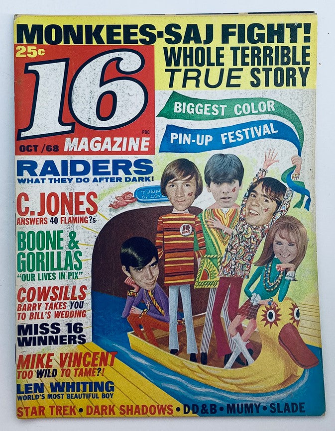 VTG 16 Magazine October 1968 Mike Vincent, Boone & Gorillas No Label