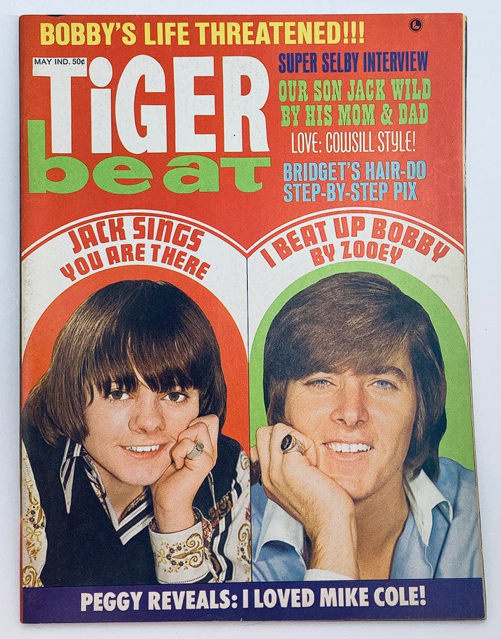 VTG Tiger Beat Magazine May 1970 David Cassidy and Jack Wild No Label