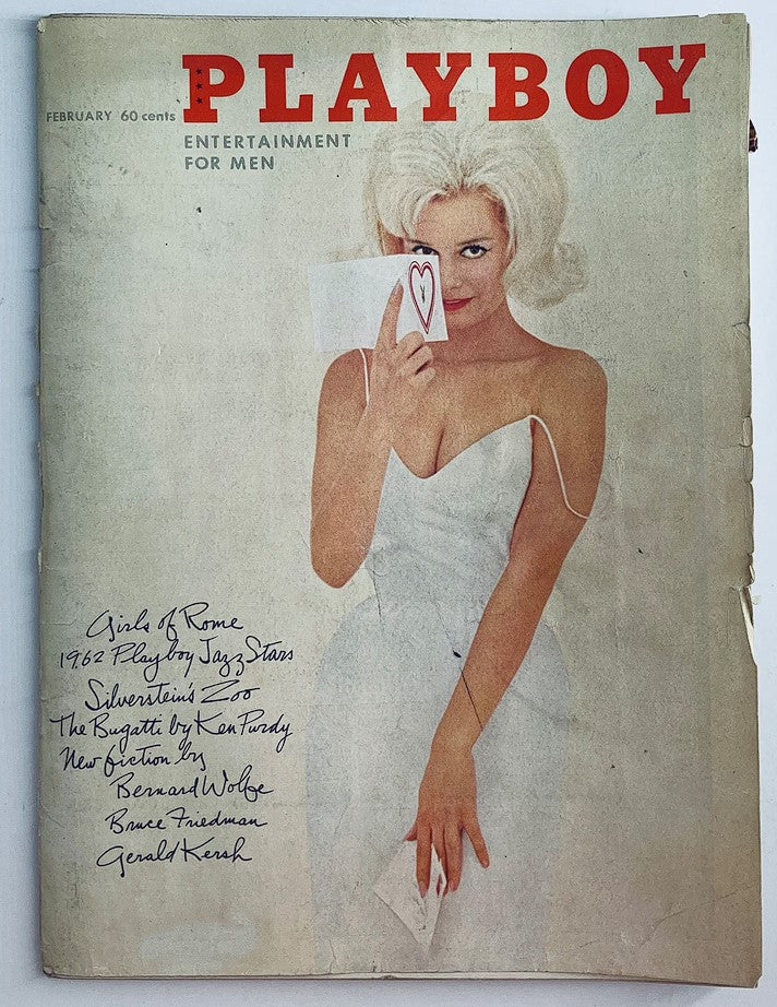 VTG Playboy Magazine February 1962 Cynthia Maddox Cover w Centerfold No Label