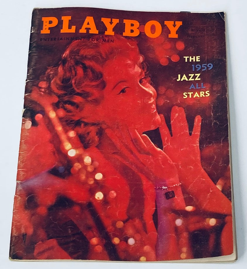 VTG Playboy Magazine February 1959 Ardie Scott Cover No Centerfold