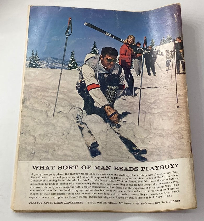 VTG Playboy Magazine February 1959 Ardie Scott Cover No Centerfold