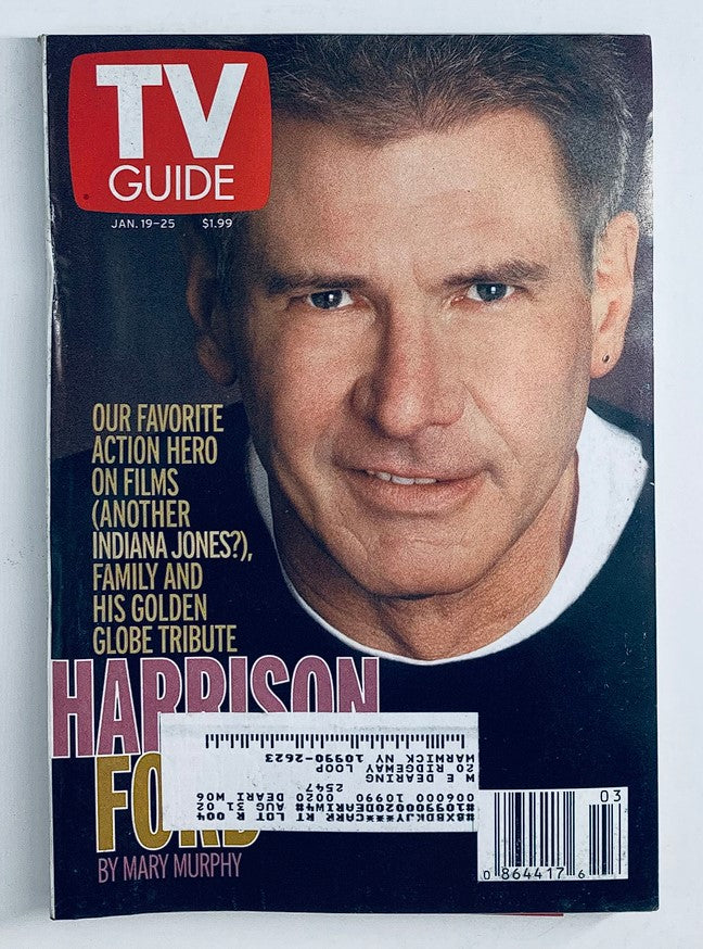 TV Guide Magazine January 19 2002 Harrison Ford by Mary Murphy NY Metro Ed.