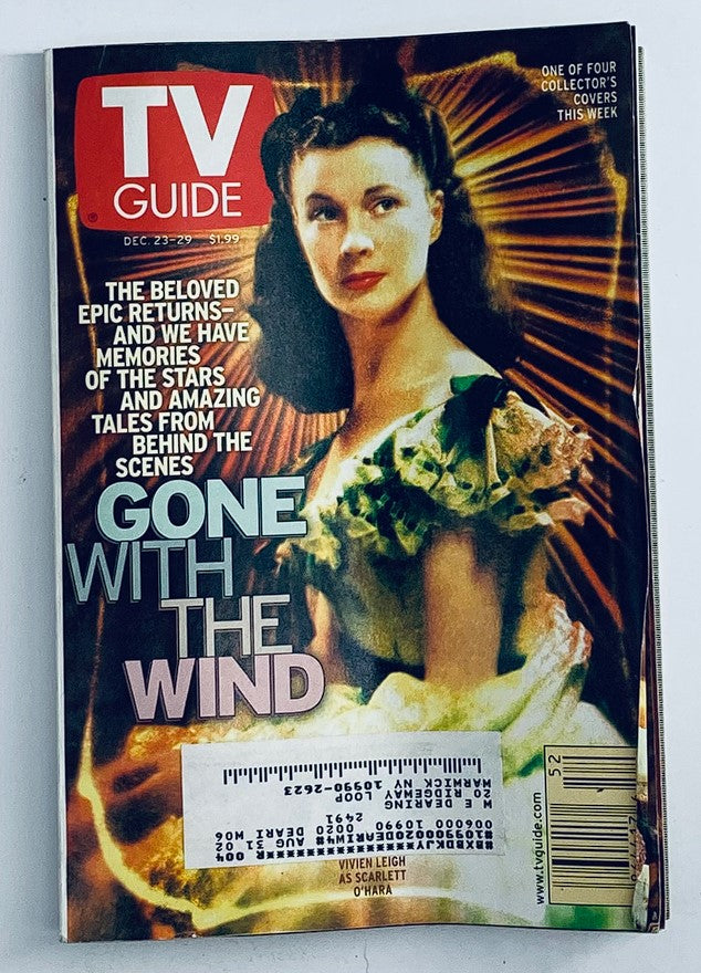 TV Guide Magazine December 23 2000 Vivien Leigh Gone with the Wind NY Metro Ed.