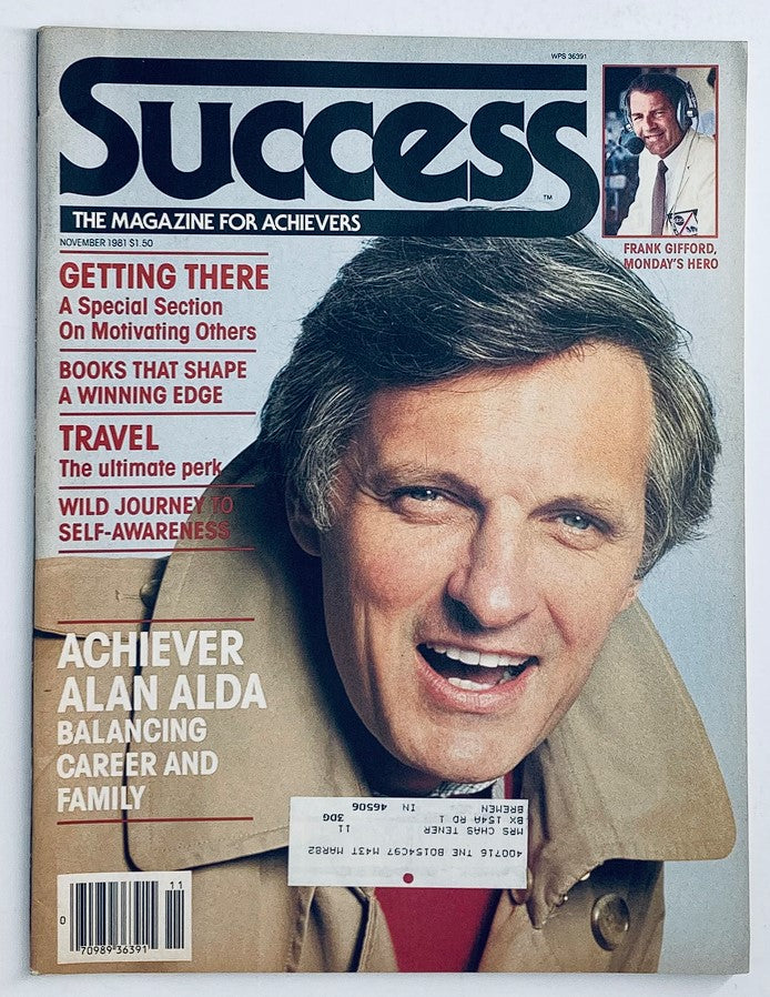 VTG Success Magazine November 1981 Achiever Alan Alda and Frank Gifford