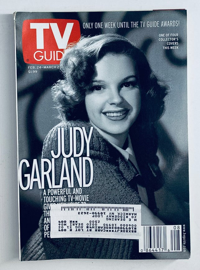 TV Guide Magazine February 24 2001 Judy Garland NY Metro Ed.