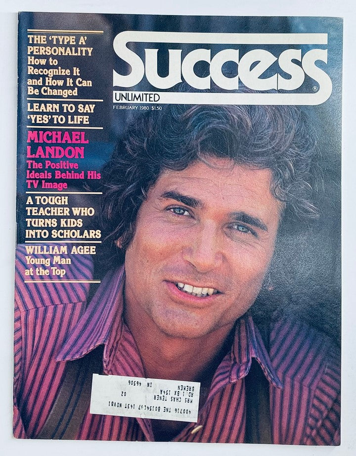 VTG Success Magazine February 1980 William Agee and Michael Landon