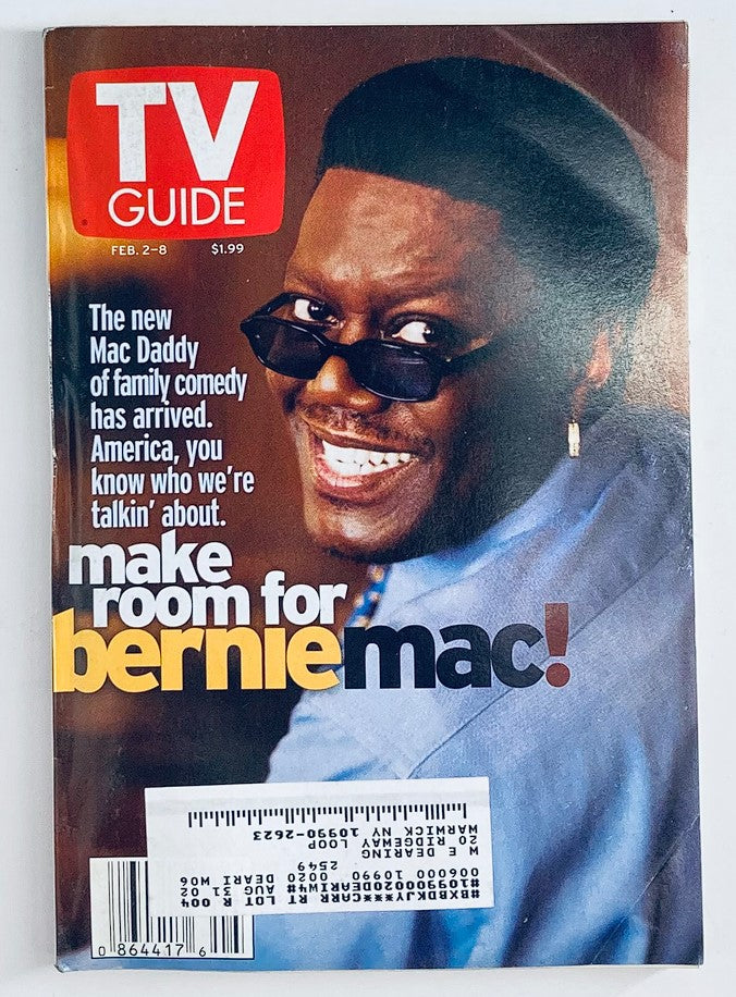 TV Guide Magazine February 2 2002 Make Room for Bernie Mac NY Metro Ed.