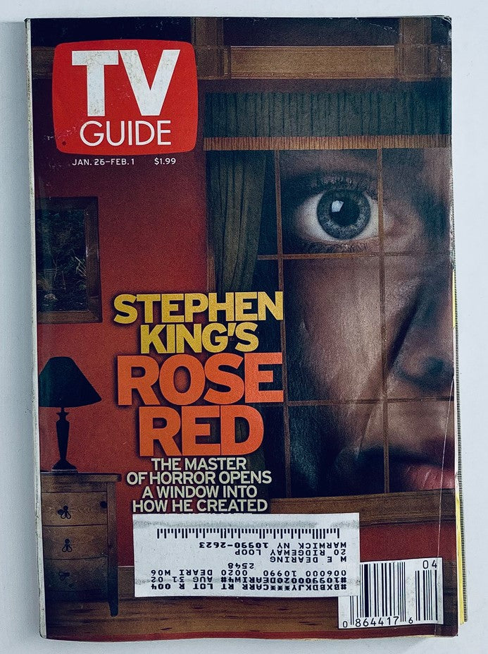 TV Guide Magazine January 26 2002 Stephen King's Rose Red NY Metro Ed.