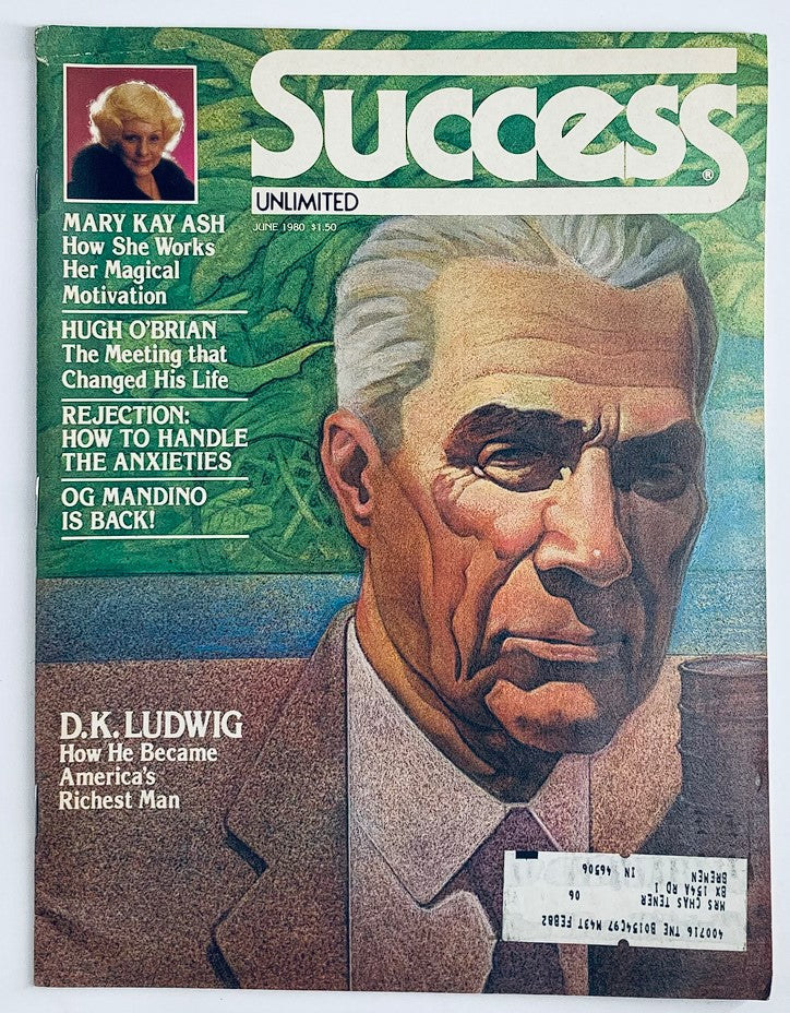 VTG Success Magazine June 1980 D.K. Ludwig Richest Man and Mary Kay Ash