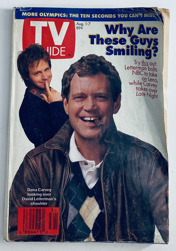 TV Guide Magazine August 1 1992 Dana Carvey, David Letterman L.A. Ed. No Label