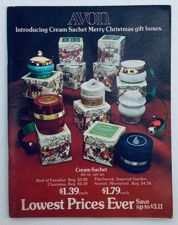 1974 Avon Merry Christmas Holiday Brochure Price Guide Catalog