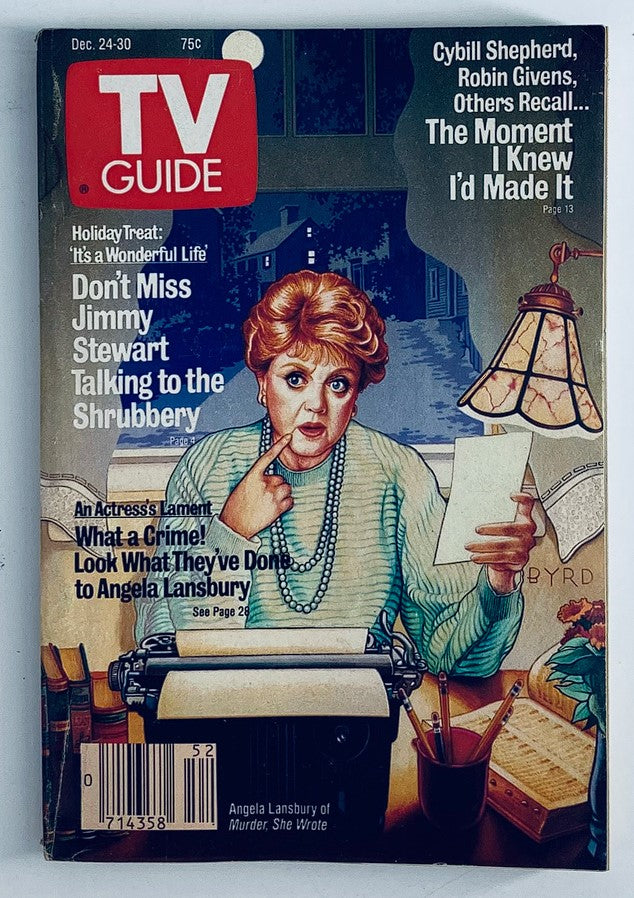 TV Guide Magazine December 24 1988 Angela Lansbury Nevada Ed. No Label