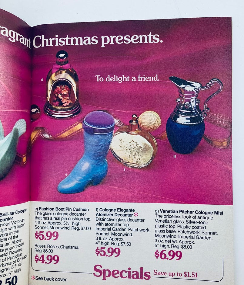 1974 Avon Merry Christmas Holiday Brochure Price Guide Catalog