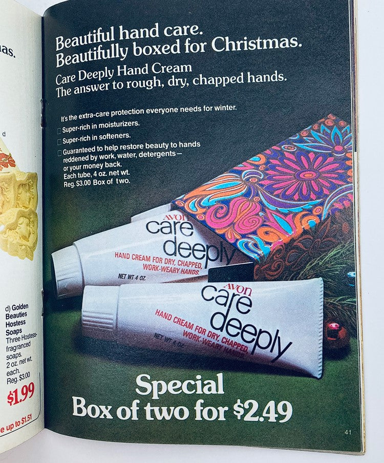 1974 Avon Merry Christmas Holiday Brochure Price Guide Catalog