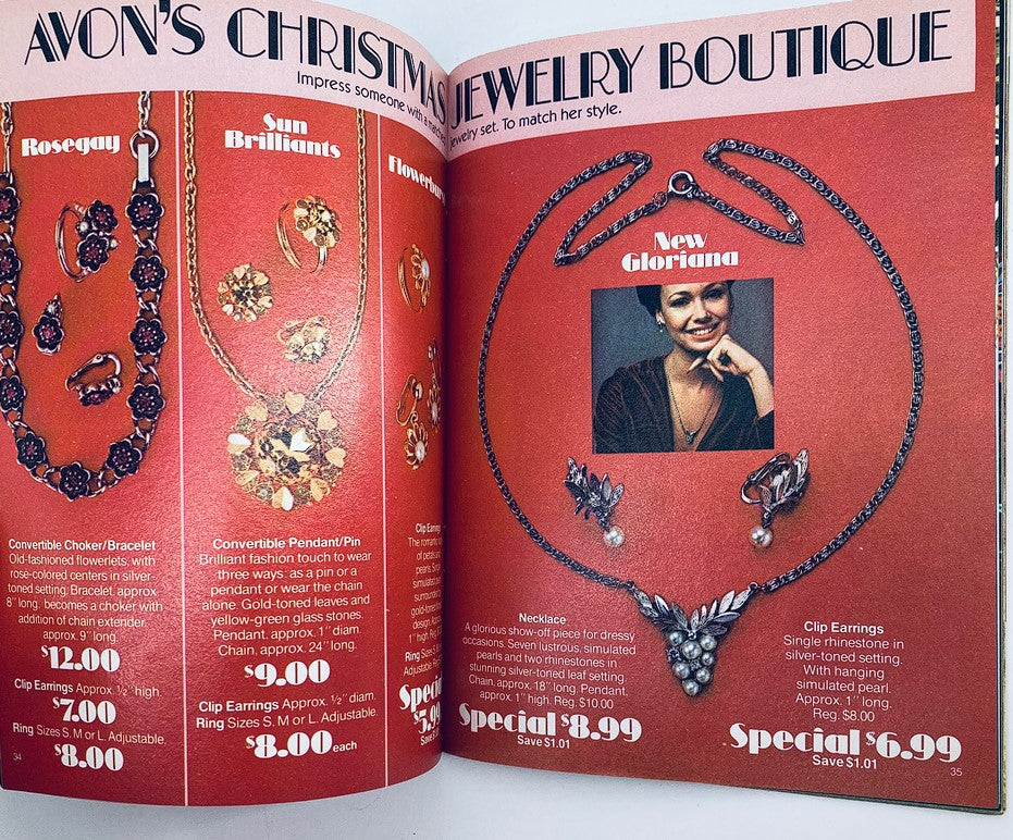 1974 Avon Merry Christmas Holiday Brochure Price Guide Catalog