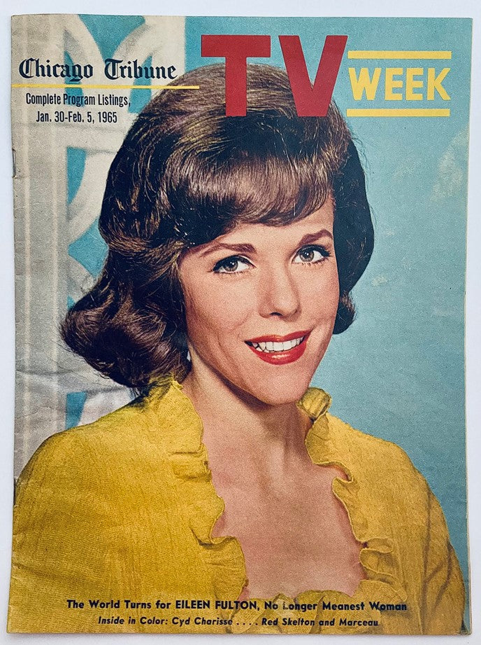 Chicago Tribune TV Week Magazine January 30 1965 Eileen Fulton No Label