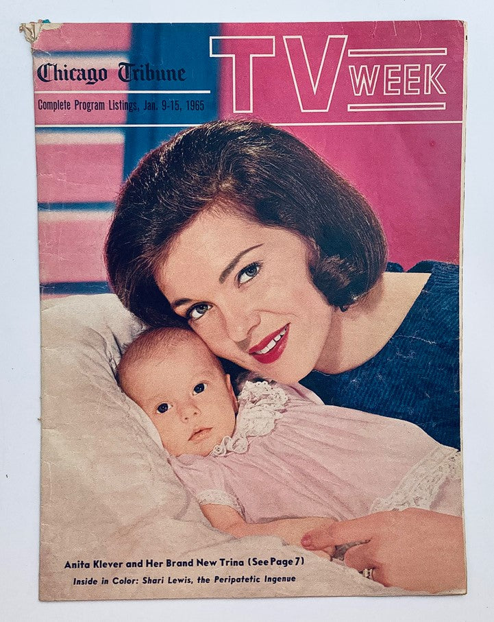 Chicago Tribune TV Week Magazine January 9 1965 Anita Klever & Trina No Label