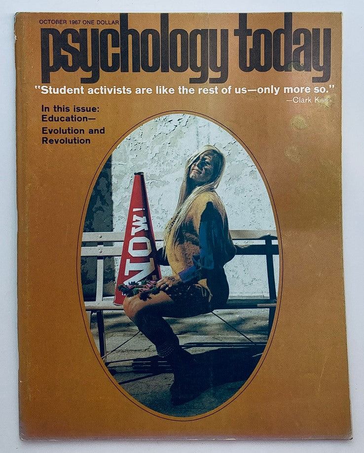 VTG Psychology Today Magazine October 1967 Education, Evolution and Revolution