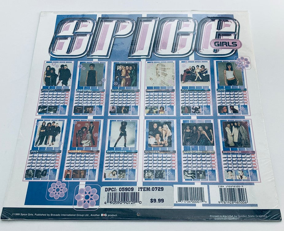 1999 Spice Girls Original Official Calendar 2000 12 Months Sealed