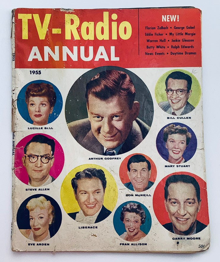 VTG TV Radio Annual Magazine 1955 Lucille Ball, Arthur Godfrey No Label