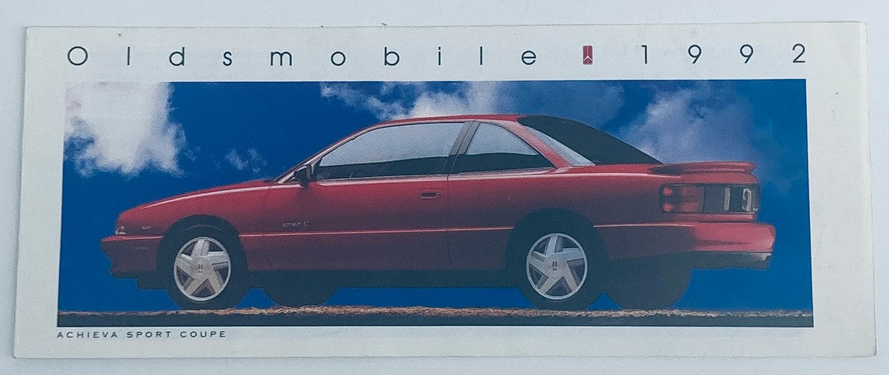 1992 Oldsmobile Achieva Sport Coupe Dealer Showroom Sales Brochure Guide Catalog