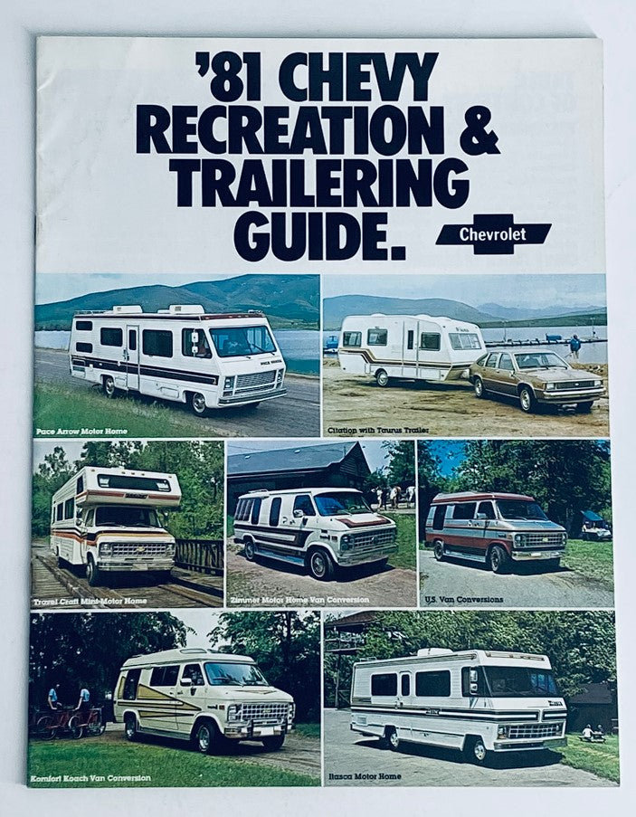 1981 Chevrolet Trailering Dealer Showroom Sales Brochure Guide Catalog