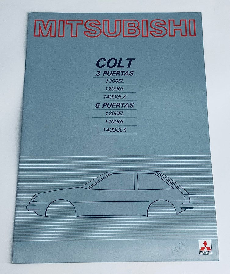 1981 Mitsubishi Colt Dealer Showroom Sales Brochure Guide Catalog